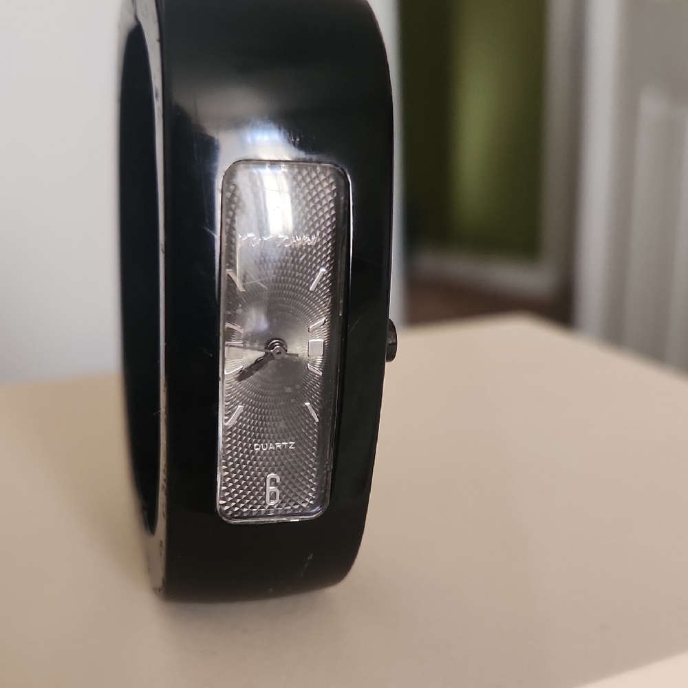 Betsey Johnson Black Quartz Watch